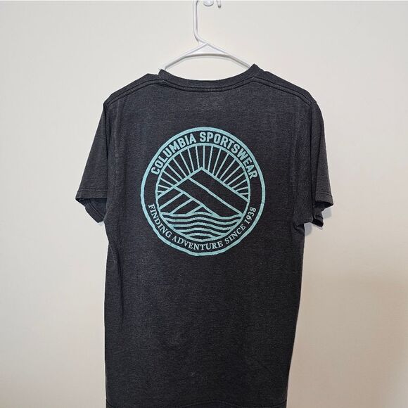 Dark Grey Mens Columbia Graphic Tee - Picture 4 of 6